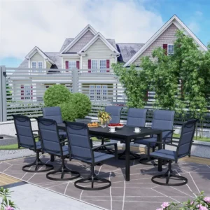 BIGGET 9-Piece Outdoor Dining Set