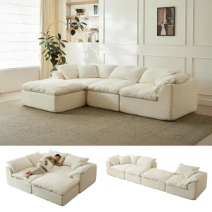 109" Modern Cloud L-Shape3-Seater