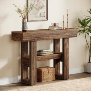 Tribesigns 41.34" Console Table, Rustic Entryway Table
